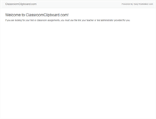 Tablet Screenshot of classroomclipboard.com